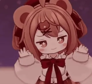 🐻 Anime, Chibi, Kawaii, Schattig, Beer, Oren telegram sticker