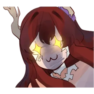 🤩 อนิเมะ, การ์ตูน, ตัวละคร, ประกาย, สัตว์ประหลาด telegram sticker