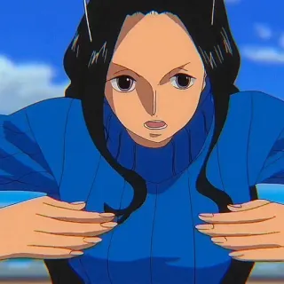 📚 Nico Robin One Piece Nico Robin, One Piece, anime, character, cartoon whatsapp sticker