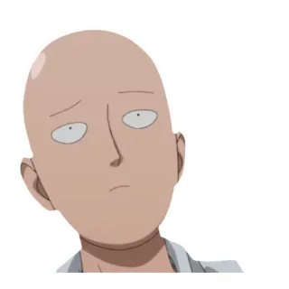 🤣 Saitama One-Punch Man saitama, one punch man, anime, bohater, łysy, manga telegram sticker