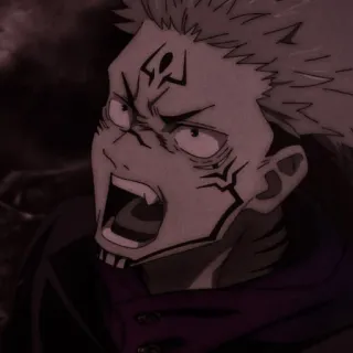 👹 Sukuna Jujutsu Kaisen Anime, Manga, Sukuna, Jujutsu Kaisen, Fluchgeist whatsapp sticker
