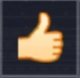 👍 Jempol, Emoji, Suka, Setuju, Positif telegram sticker
