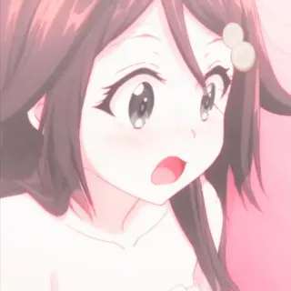 🌸 Anime, Ragazza, Carina, Ritratto, Rosa telegram sticker