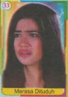 😨 Merasa Dituduh expressão, mulher, retrato, indonésio telegram sticker