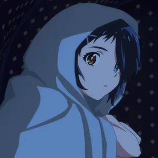 🥚 アニメ, 女の子, パーカー, キャラクター telegram sticker