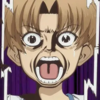 😱 Anime, Schreiend, Verängstigt, Schockiert, Wütend whatsapp sticker