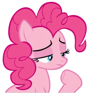 😒 Pinkie Pie My Little Pony мультфильм, пони, розовый, My Little Pony, Пинки Пай, милый, грустный telegram sticker