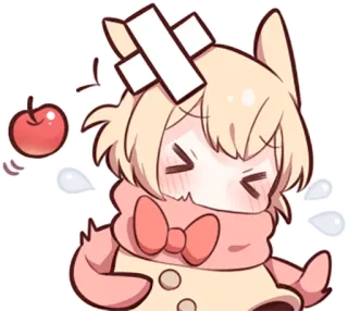 🍎 애니메이션, 만화, 귀여운, 카와이, 치비, 붕대 telegram sticker