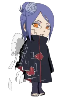 😒 Konan Naruto konan, naruto, anime, manga, sticker, akatsuki telegram sticker