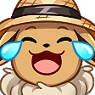 😂 Eevee Anime, Emoji, Pokémon, Eevee, Riendo, Llorando telegram sticker