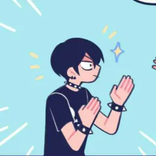🔗 cartoon, anime, punk, goth, scene kid telegram sticker