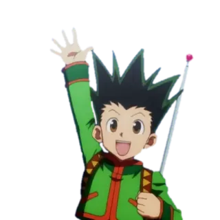 👋 Gon Freecss Hunter x Hunter anime, gon freecss, hunter x hunter, character, cartoon telegram sticker