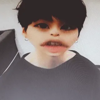 🌛 divertente, sciocco, filtro, cartone animato, distorto, faccia whatsapp sticker