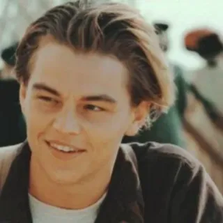 😏 Leonardo DiCaprio aktor, celebryta, portret, młody Leonardo DiCaprio telegram sticker