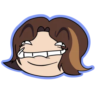 😏 dessin animé, mème, drôle, visage, expression, internet, humour telegram sticker