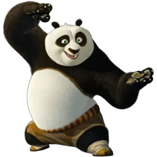 😊 Po Kung Fu Panda panda, kung fu, martial arts, cartoon, animated, dreamworks telegram sticker
