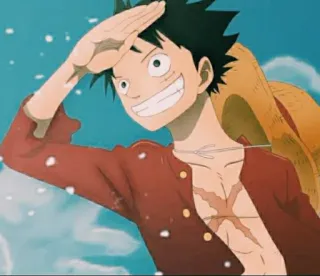 😁 Luffy One Piece Аниме, Ван Пис, Луффи, Мультфильм, Манга telegram sticker
