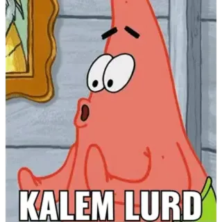 😯 Patrick Star KALEM LURD cartoon, spongebob, patrick telegram sticker