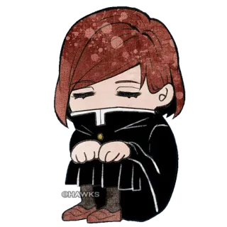 😴 @HAWKS Anime, Manga, Chibi, Charakter, Illustration telegram sticker