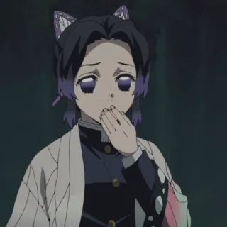 🦋 Shinobu Kocho Demon Slayer Аниме, Клинок, рассекающий демонов, Шинобу Кочо, Бабочка, Манга telegram sticker
