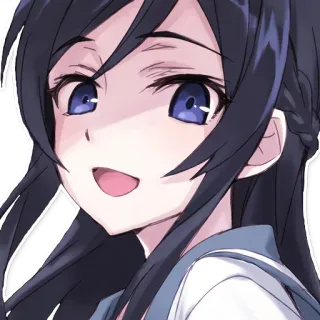 😈 anime, girl, cute, portrait, cartoon telegram sticker