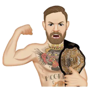 💪 Conor McGregor combattant, champion, mma, sport, conor mcgregor telegram sticker