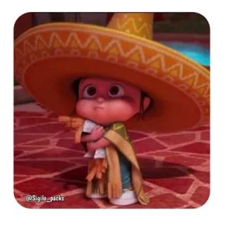 😐 Cartoon, Sombrero, Mexikanisch, Animation, Süß, Wütend telegram sticker