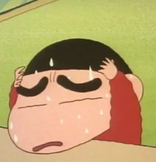 💈 Shin-chan Crayon Shin-chan 애니메이션, 만화, 캐릭터, 땀, 스트레스, 피곤 whatsapp sticker