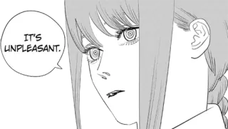 🤨 IT'S UNPLEASANT. anime, manga, character, unpleasant, expression, comic, drawing telegram sticker