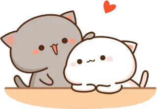😊 chat, mignon, animal, kawaii, autocollant, amour whatsapp sticker