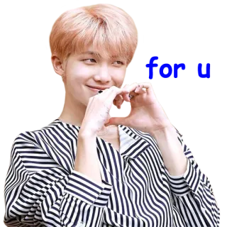 ❤️ RM RM, BTS, K-Pop, Idolo, Musicista, Cuore telegram sticker