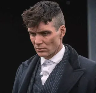 🌵 Tommy Shelby Peaky Blinders pria, potret, serius, serial TV, karakter, drama telegram sticker