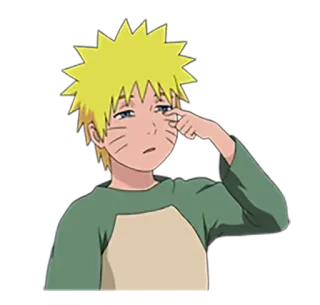 ⚡️ Naruto anime, manga, tired, boy, character whatsapp sticker