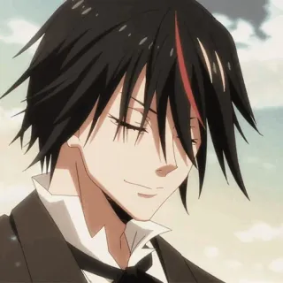 🥀 Diablo That Time I Got Reincarnated as a Slime Anime, Diablo, Pelo Negro, Demonio, Isekai, Manga whatsapp sticker