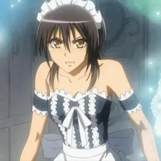 📌 Misaki Ayuzawa Kaichou wa Maid-sama! Anime, Maid, Mädchen, Süß, Wütend, Misaki Ayuzawa telegram sticker
