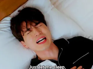 😭 Just let me sleep. sleep, bed, tired, sad, crying telegram sticker