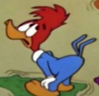🔥 Woody Woodpecker Picchiarello, Cartone animato, Personaggio, Uccello whatsapp sticker