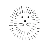 🤨 hérisson, animal, mignon, kawaii whatsapp sticker