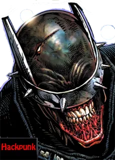 😬 Hackpunk Comics, Super-vilain, Batman qui rit, DC Comics telegram sticker