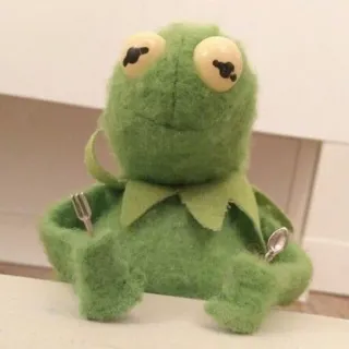 🙂 Kermit Kermit la rana, Muppet, rana, marioneta, verde telegram sticker