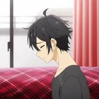 🌚 Izumi Miyamura Horimiya Anime, Personaje, Horimiya, Izumi Miyamura, Manga telegram sticker