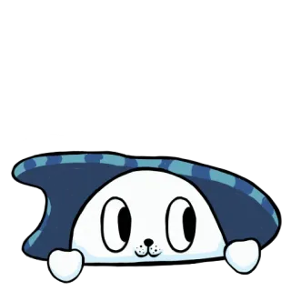 👀 кот, милый, мультфильм, животное, каваи, питомец, наклейка telegram sticker