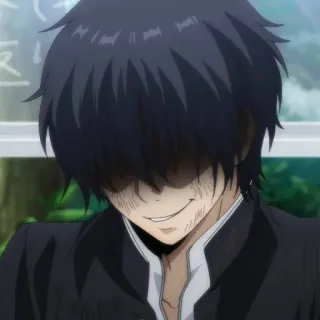 ♠️ anime, manga, dark, creepy, smile, evil telegram sticker