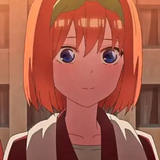 🧩 Yotsuba Nakano The Quintessential Quintuplets Anime, Fille, Cheveux orange, Quintessential Quintuplets, Yotsuba Nakano telegram sticker