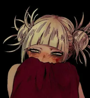 🧧 Himiko Toga My Hero Academia Anime, Villano, Sangre, Tétrico, Estudiante telegram sticker