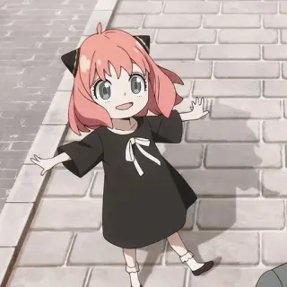 😀 Anya Forger Spy x Family anime, girl, cute, spy x family, anya forger, manga, cartoon telegram sticker