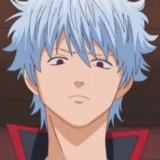 🤨 Gintoki Sakata Gintama Аниме, Манга, Гинтама, Гинтоки Саката, смешной, персонаж, портрет whatsapp sticker