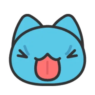 🐮 猫, かわいい, 動物, アニメ, ステッカー, 絵文字 telegram sticker