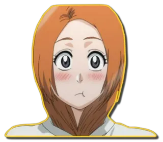 😶 Orihime Inoue Bleach anime, cartoon, character, girl, orihime inoue, bleach telegram sticker