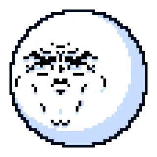 😑 pixel art, face, expression, digital art, sprite telegram sticker
